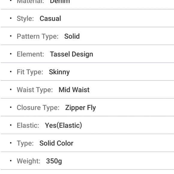 Fringe denim shorts💜 - Picture 5 of 8